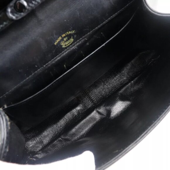 GUCCI Old Gucci Shoulder Bag Sherry line 2-way clutch black Calfskin Women - Picture 5 of 12